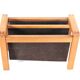 Salling stolefabrik magazine rack with leather in teak