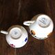 Cups Marylou Digoin Sarreguemines Barcarolle Badonviller orange black art