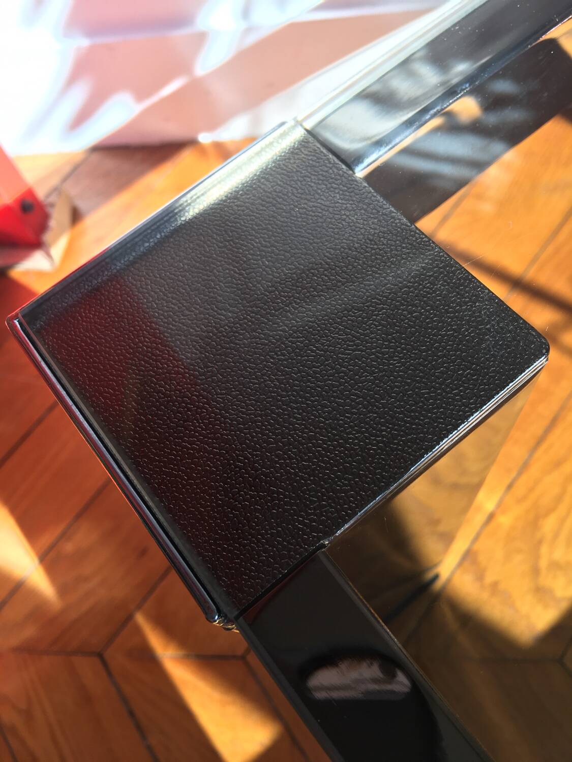 Chromed metal and smoked glass coffee table, 1980s.