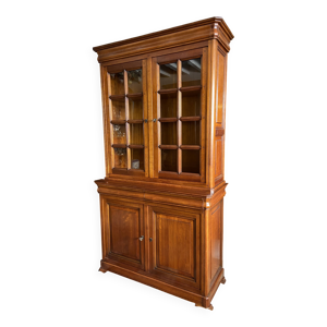 Bibliothèque buffet - merisier
