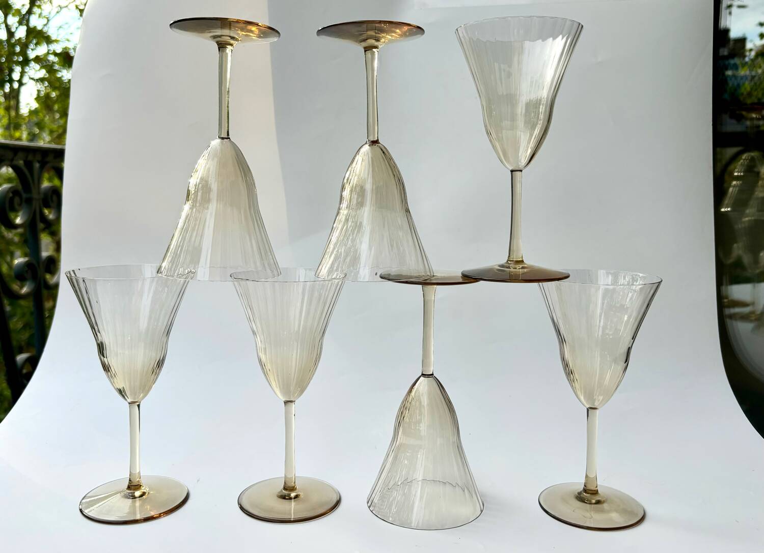Verres style Gallée