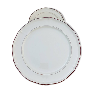 Villeroy & Boch brown scalloped round serving dish