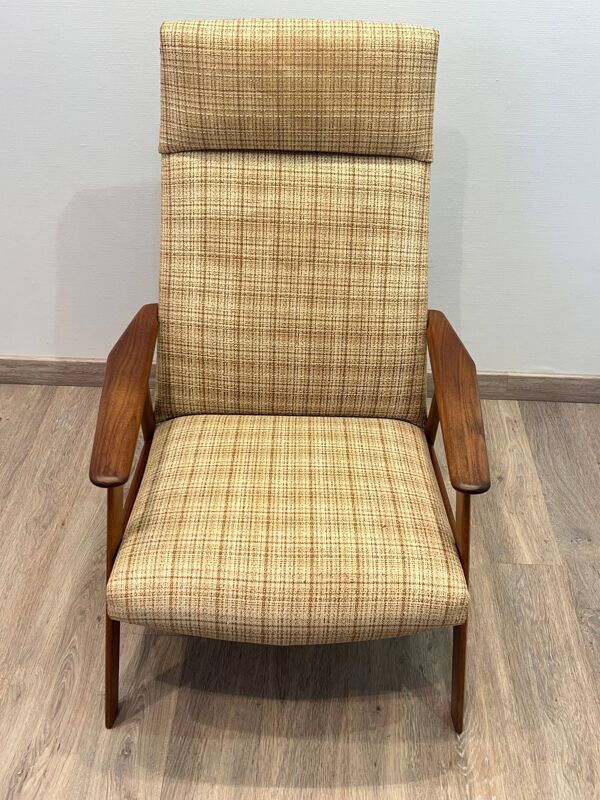 Fauteuil scandinave en teck années 60 Danemark