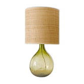 Lampe dame jeanne et rabane