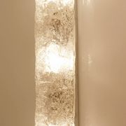 Vintage wall lamps, murano glass and chrome, 60s