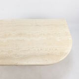 Mid-Century Italian Travertine Coffee Table, 1980s