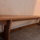 Set of 2 raw wood benches