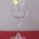 Lot 6 verres à pied cristal d'Arques ciselé