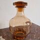 Carafe en verre topaze ambré Art Déco