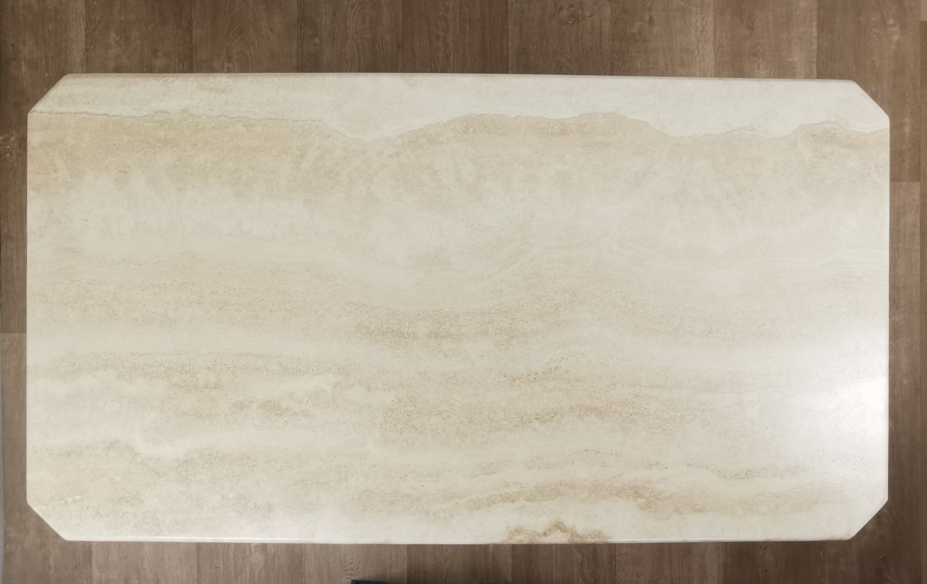 Travertine coffee table