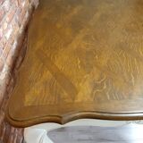 Folding oak table provence style