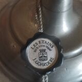 J. Goardere pewter candle holder