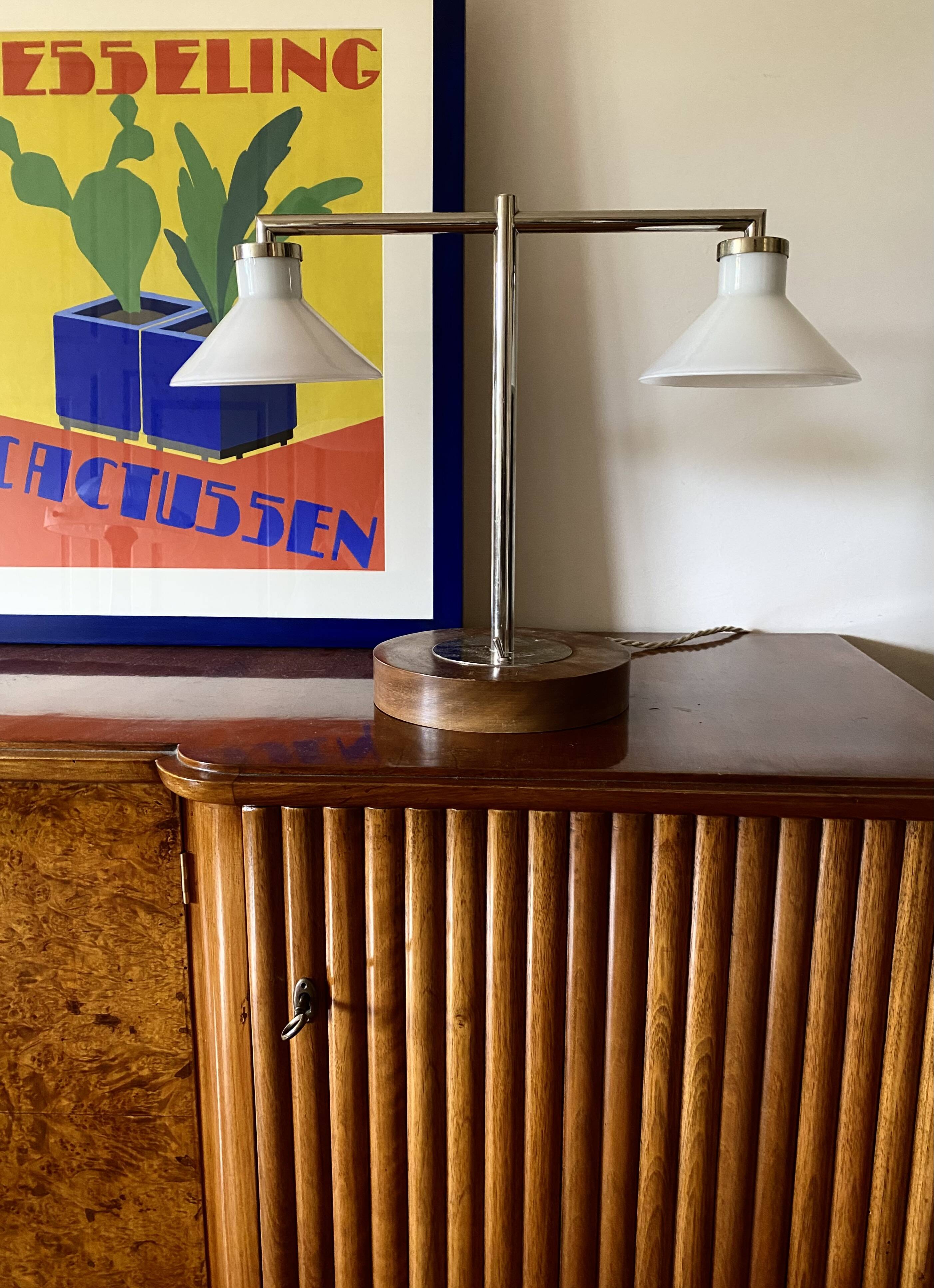 Bauhaus table lamp, Europe 1950s