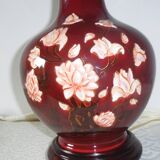 Table lamp. Faience signed M.A.D