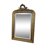 Old mirror Louis Philippe. Beveled mercury ice