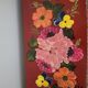 Bench with flowery decorations