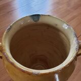 Enamelled grease pot