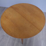 Vintage beech table with 1960 extension