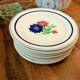 Lot de 11 assiettes fleuries