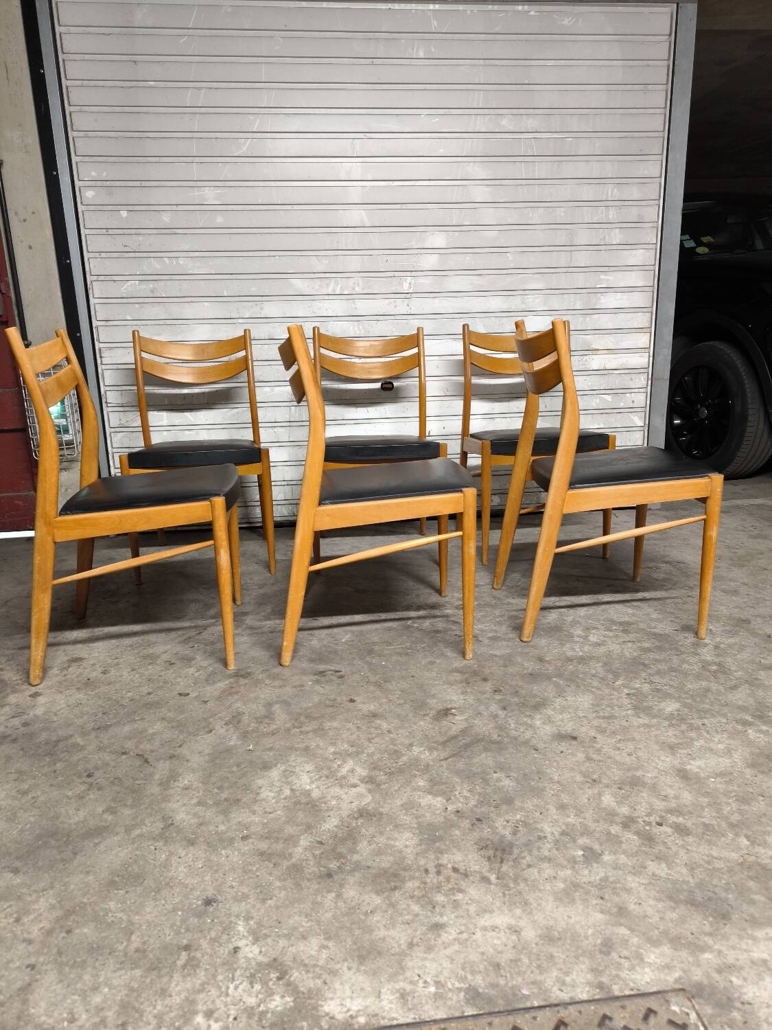 6 chaises scandinave vintage