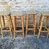 Rattan bar stools