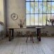 Table de ferme travail pin 1950 220cm