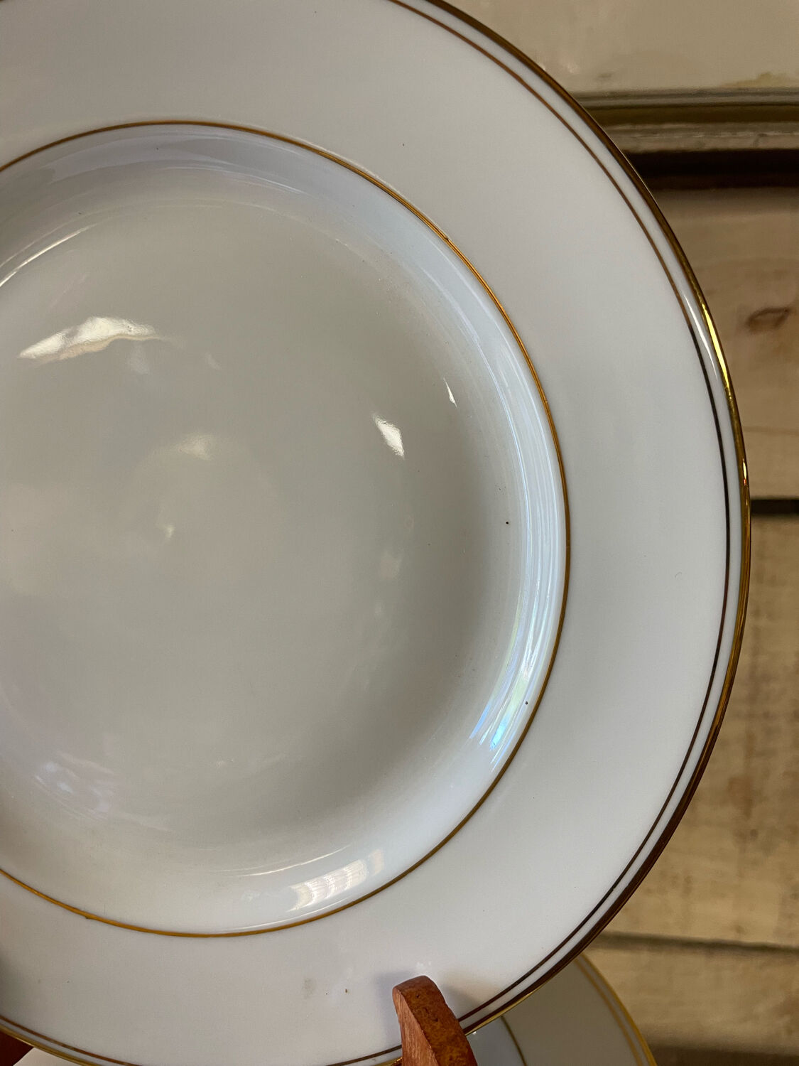 12 porcelain plate Limoges design Bernardaud