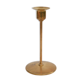 Modernist brass candlestick, Sweden in the 1970s