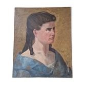 Portrait à l'huile, XIXème