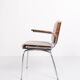 Conference chair – Rosewood & light grey fabric – Duba – 1960s