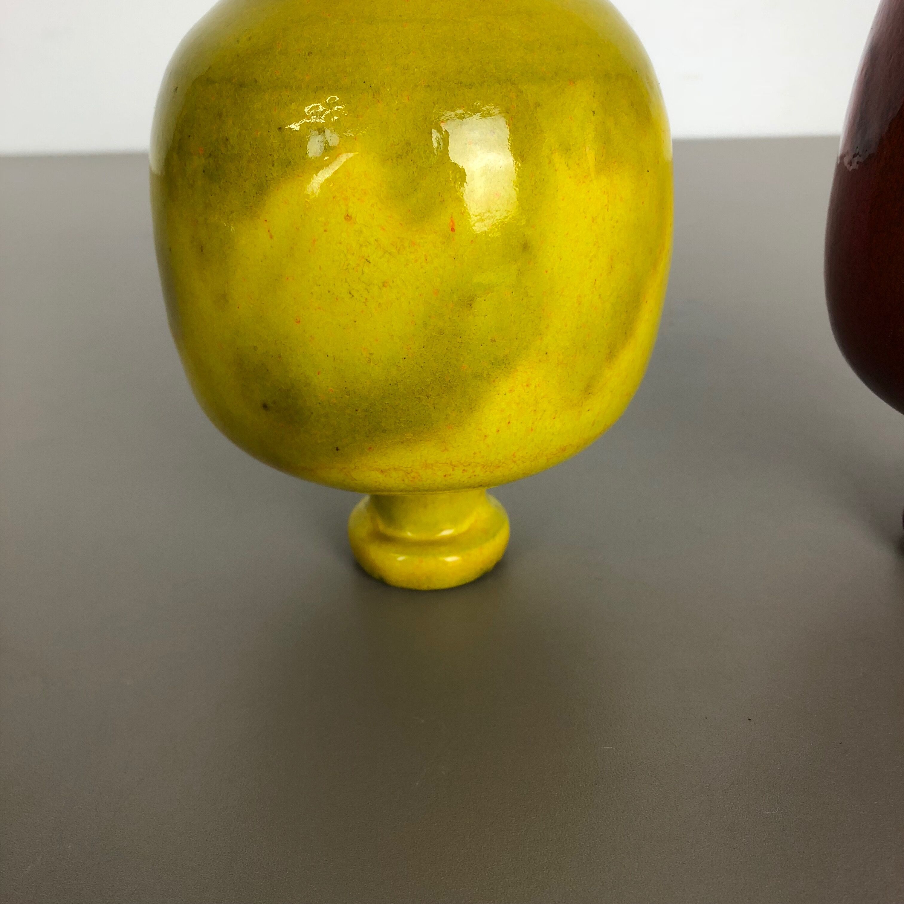 Set of 2 Ceramic Studio Pottery Vase by Hartwig Heyne Ceramics, Germany 1970s