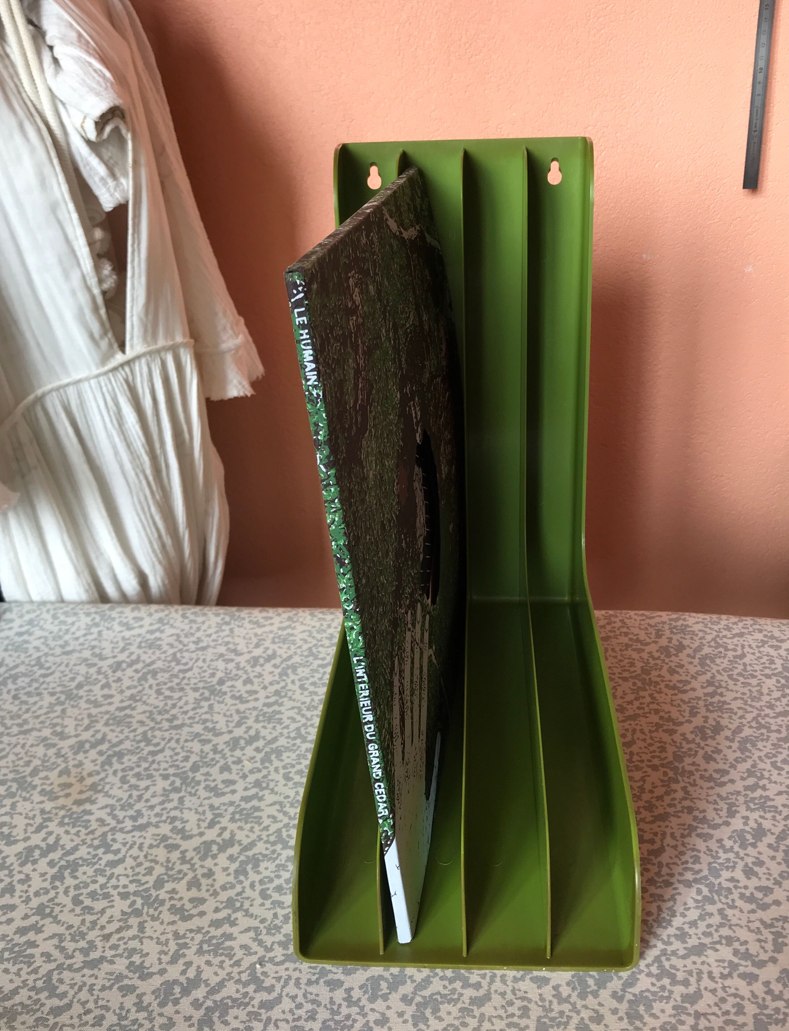 Vinyl support storage 70s Discofoon olive green