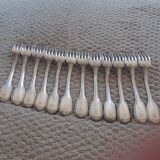 Set of 12 silver-plated forks