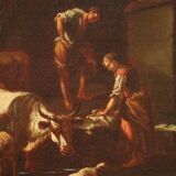 Painting of the Roman school of the 17th century landscape