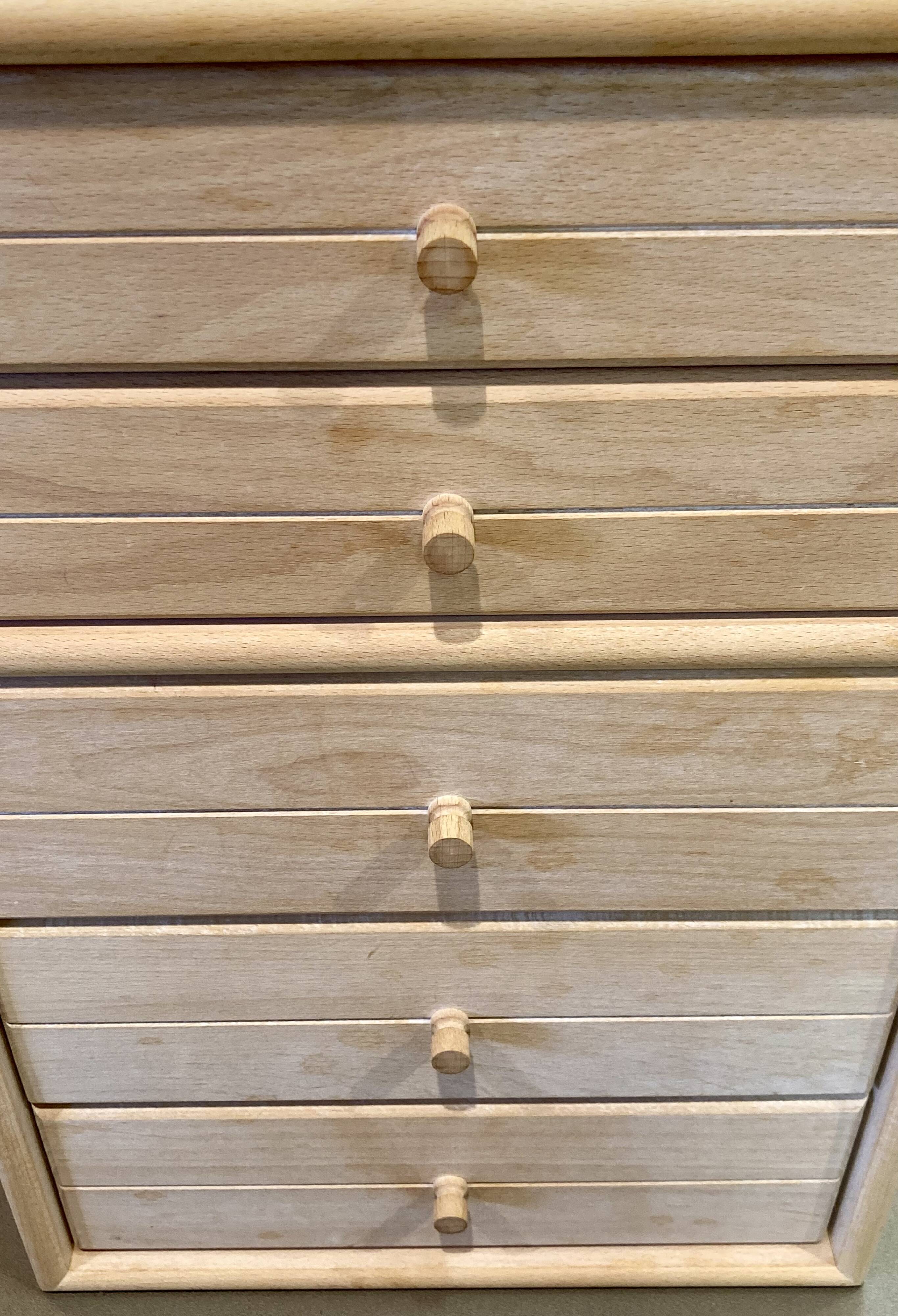 Modular solid beech sideboard "Ditlev Karsten" Scandinavian design.