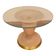 1990s Italian Venetian White and Gold Murano Glass Style Coffee Table in "Seta Color" and Gold