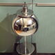 Chrome metal mushroom lamp