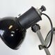 Industrial Black Enamel Scissor Wall Lamp, 1950s