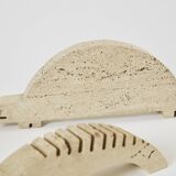 Set of 8 travertine animal sculptures by Fratelli Mannelli 1970