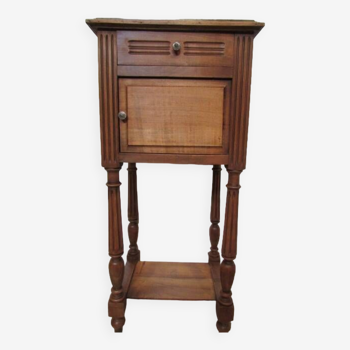 Bedside table on fluted legs, 1900s