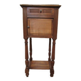 Bedside table on fluted legs, 1900s