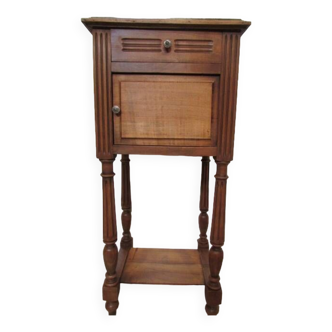 Bedside table on fluted legs, 1900s