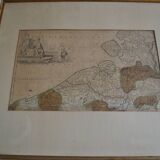 Map of the County of Flanders Belgium by Peter Schenck (1660 1718)