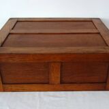 Vintage 2-drawer oak filing cabinet