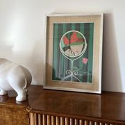 Amleto Dalla Costa, original serigraph framed, Milan Italy 1980s