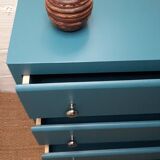 Vintage 30s dresser peacock blue