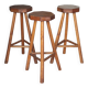 Bar stool X 3, wooden stool, brutalist stool, high stool, die