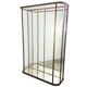 Large Antique Museum Display Cabinet with Curved Glass