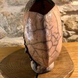 Raku heart ceramic