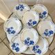 set of 8 St Amand dessert plates Gilbert model 50s